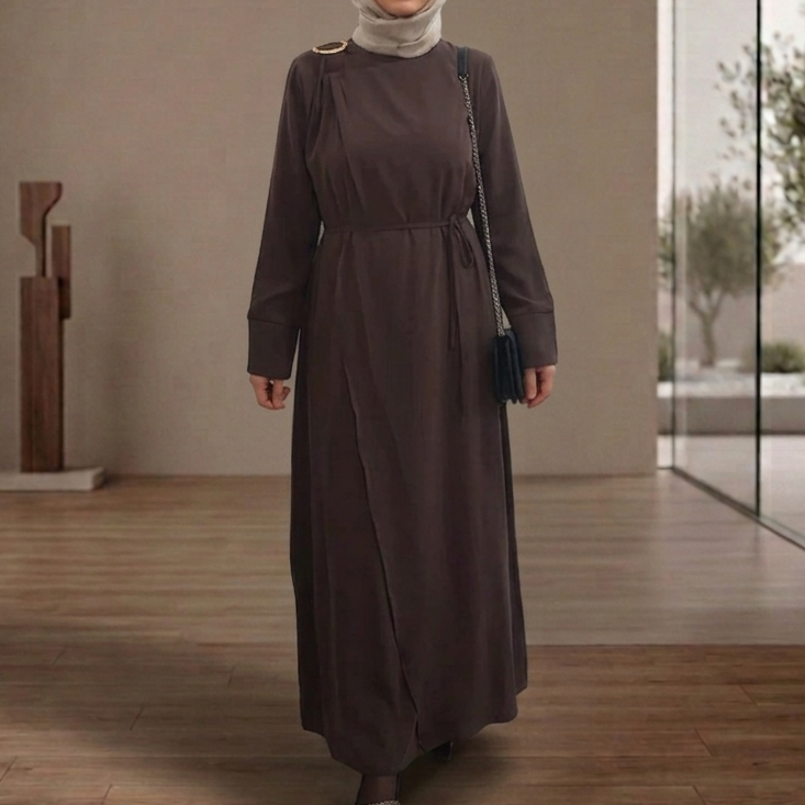 Çapraz Bağlama Detaylı Elbise